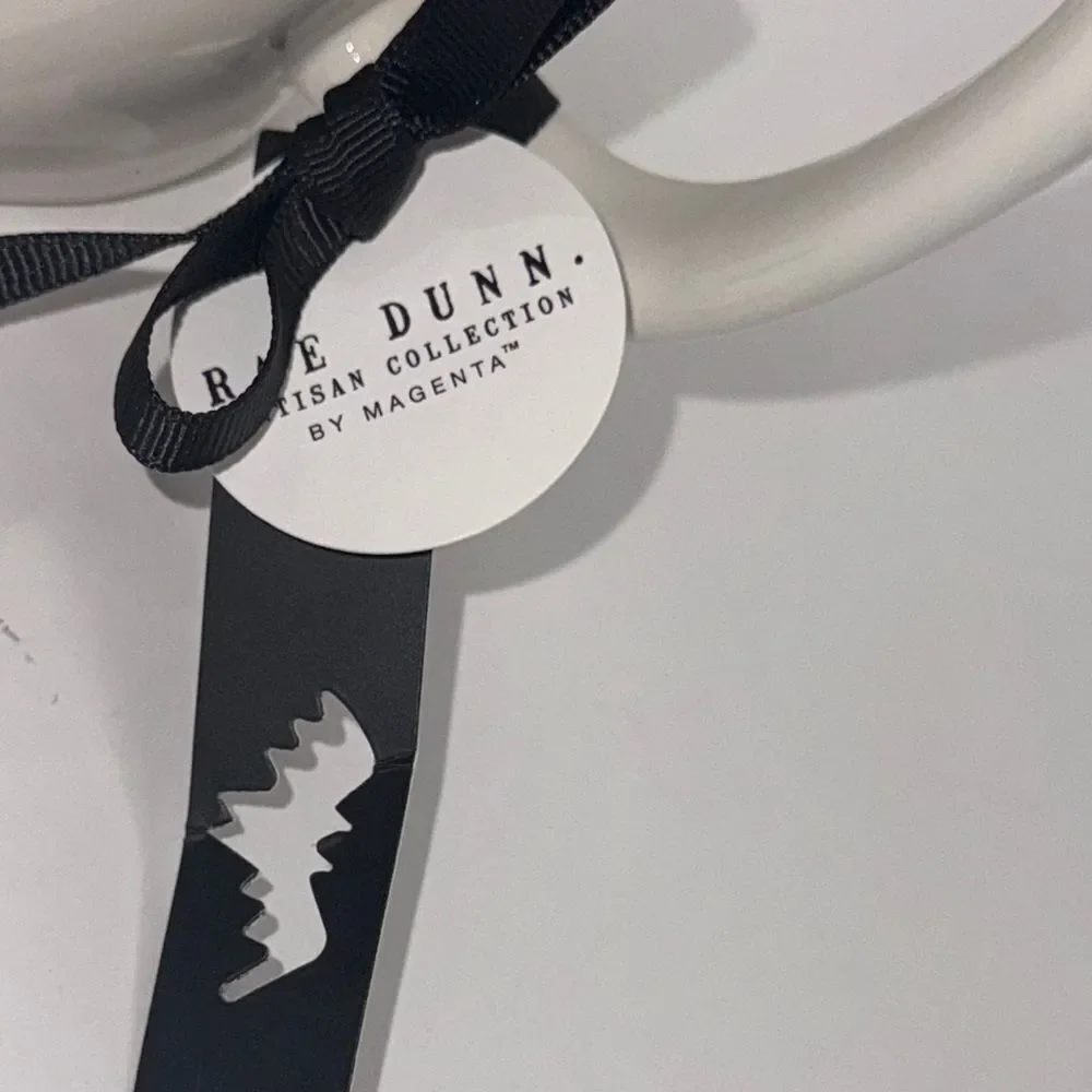 Rae Dunn White Ceramic Mug - Death Before Decaf